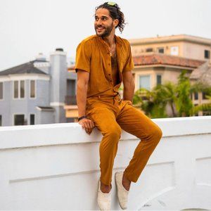 Men's Romperjack Desert Suede Jumpsuit